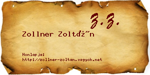 Zollner Zoltán névjegykártya